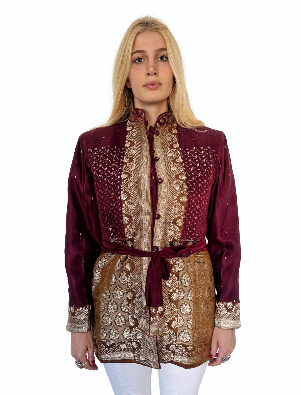 The Maha Jacket — Claret & Gold