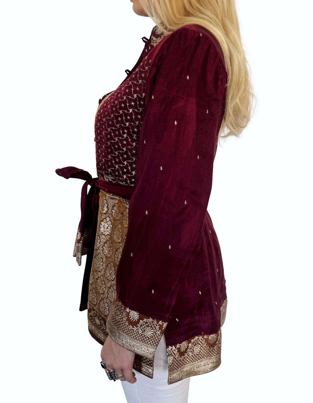 The Maha Jacket — Claret & Gold