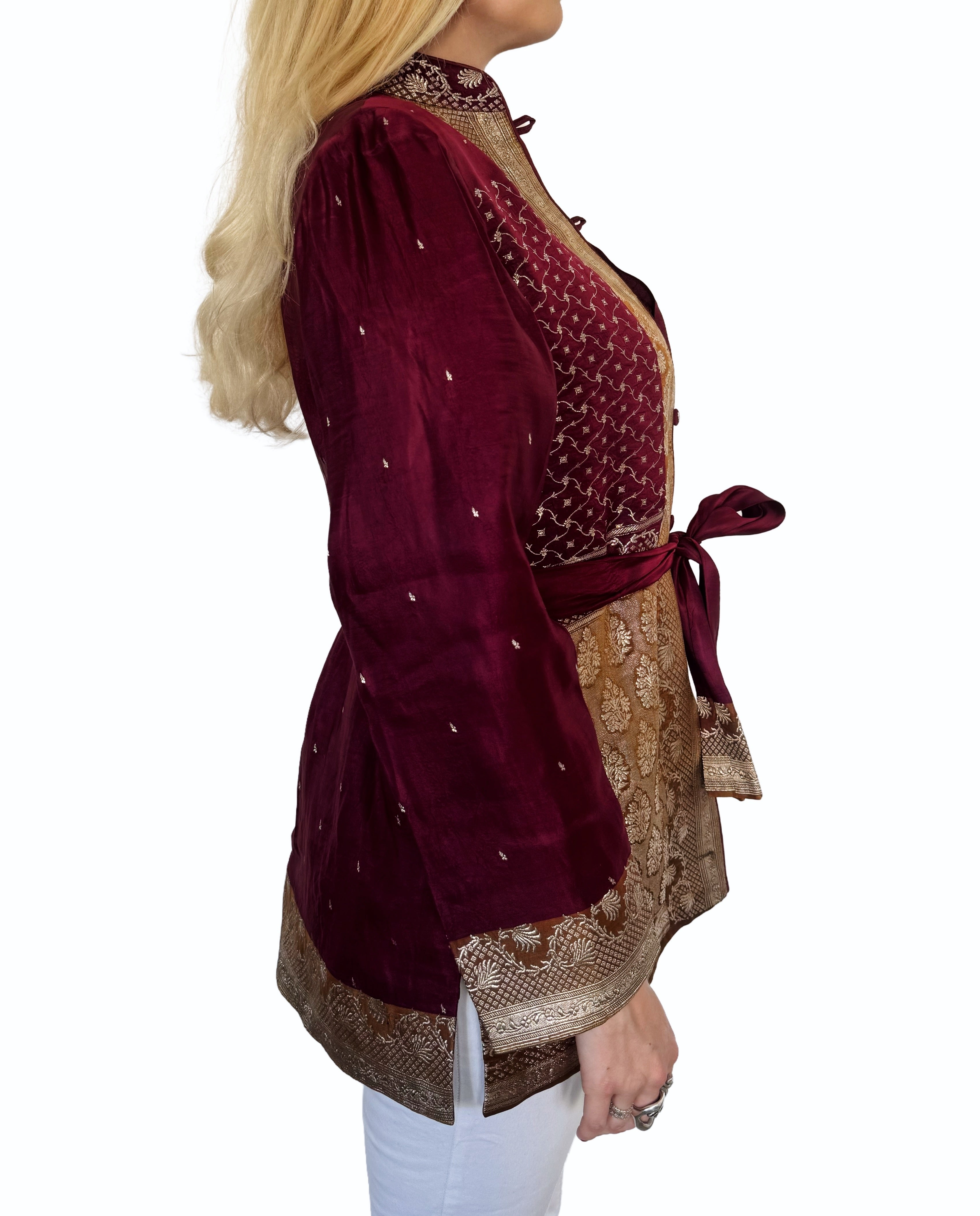 The Maha Jacket — Claret & Gold