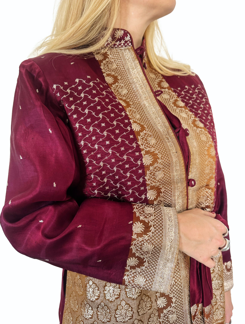 The Maha Jacket — Claret & Gold