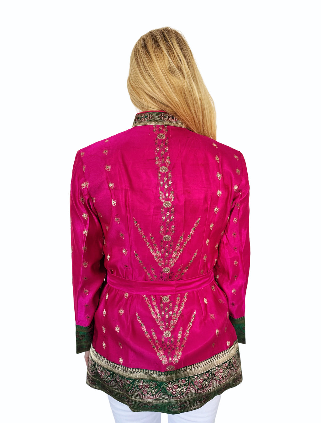 The Maha Jacket — Fuchsia & Jade