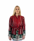 The Maha Jacket — Crimson & Emerald
